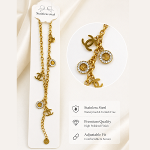 Luxe Charm Gold Bracelet