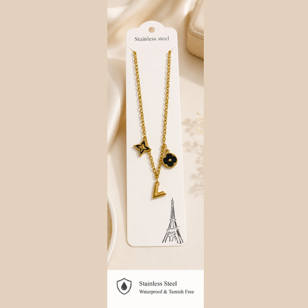 Midnight Clover Luxe Necklace