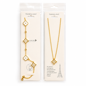 Elegant Gold Bracelet & Necklace Set